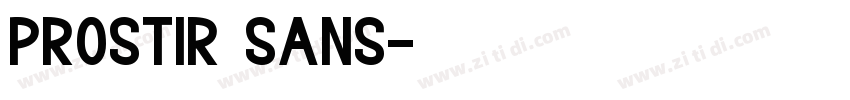 Prostir sans字体转换
